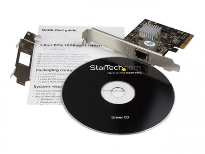 Startech : CARTE RESEAU PCIE 1 PORT 10GBASE-T / NBASE-T 5 VITESSES
