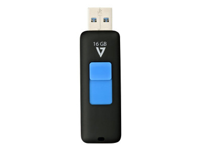 V7 : CLE USB 3.0 16GB BLACK CONNECTEUR RETRACTABLE