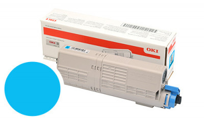 OKI Toner CYAN Haute Capacité 6000 pages pour imprimante MC563 MC573 C532 C542