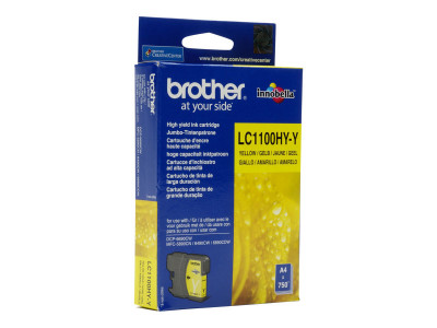 Brother : LC-1100Y Cartouche encre JAUNE pour MFC-6490CW 325 PGS