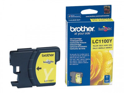 Brother : LC-1100Y Cartouche encre JAUNE pour MFC-6490CW 325 PGS