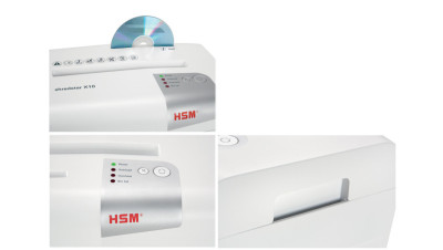HSM destructeur de documents shedstar X10, coupe croisée: