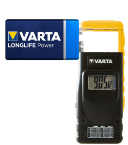 VARTA testeur de batteries/piles, avec affiche LCD, noir