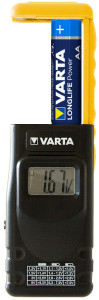 VARTA testeur de batteries/piles, avec affiche LCD, noir