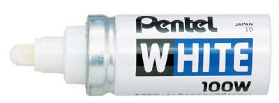 Pentel marqueur permanent blanc X100W, pointe ogive - 2,9 mm