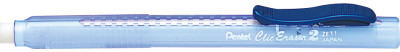 Pentel Stylo gomme ClicEraser2 ZE11T, bleu-transparent