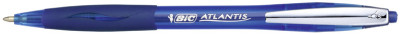 BIC Stylo à bille rétractable Atlantis Soft, bleu