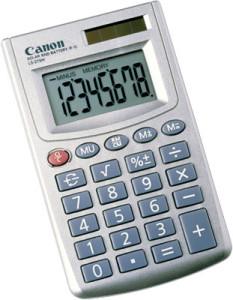 Canon calculatrice de pocheLS-270 H, Alimentation solaire