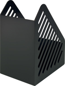 Helit Porte-revue design grille,format A5, polystyrène, noir