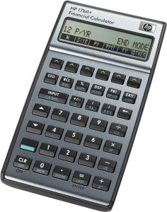 hp hp calculatrice financière 17bII +, affichage 22 chiffres
