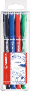 Capteur Stabilo Pen, 4 boîtier en plastique « Office »