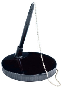 MAUL porte-stylo, exclusif, avec chaînette à boule noir
