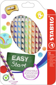 STABILO Crayon de couleur EASYcolors, pour droitier, étui