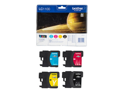 Brother : Cartouche encre LC-1100 VALUE pack (B C M Y)