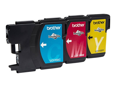 Brother : Cartouche encre LC1100 3 couleurS