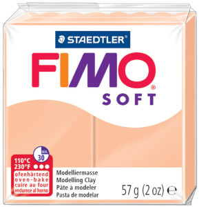 FIMO Pâte à modeler SOFT, à cuire, rouge, 57 g