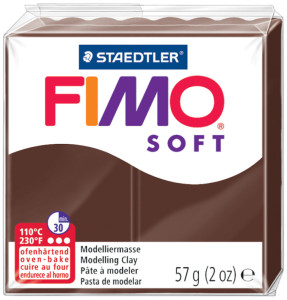 FIMO Pâte à modeler SOFT, à cuire, rouge, 57 g