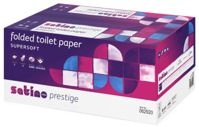 papier toilette feuille unique de wepa Supersoft, 2 plis, blanc