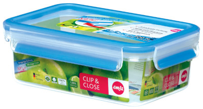 EMSA Frischhaltedose CLIP & CLOSE, 1,0 litres, transparent