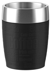 EMSA Isolierbecher TRAVEL CUP, 0,20 L., noir manchette