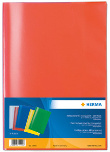 HERMA Heftschoner, DIN A5, PP, rouge transparent