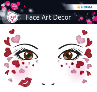 face HERMA Art Autocollants Visage « Amour »