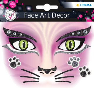 HERMA visage autocollant d'art « Chat rose »