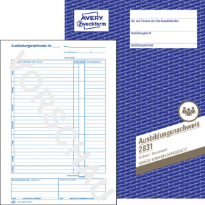 livre de forme AVERY Zweckform « certificat de formation », A4