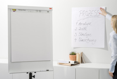 3M Post-it Meeting-Charts, 63,5 x 76,2 cm, blanc, uni