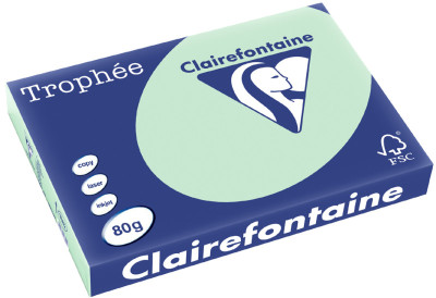 Clairalfa Papier universel Trophée, A3, 80 g/m2,vert billard