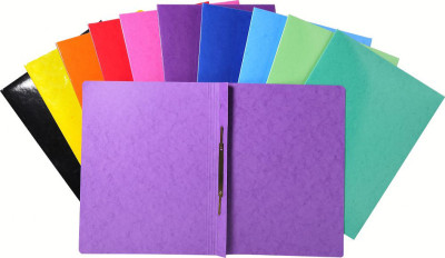 EXACOMPTA Chemise à lamelle Iderama, A4, carton, violet