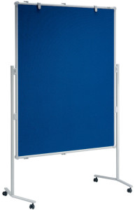 MAUL Tableau d'information, textile bleu,1.200x1.500mm