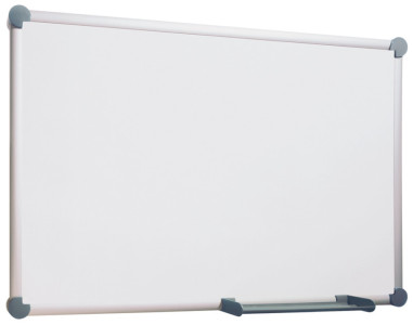 MAUL Tableau blanc 2000, émaillé, (L)900 x (l)600 mm, gris
