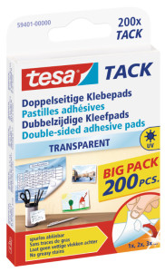 tesa TACK Pastilles adhésives Big Pack, transparent
