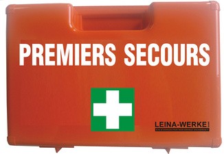 Leina Werke - Mallette de premiers secours équipée avec kit de produits de premiers soins selon la norme DIN 13157