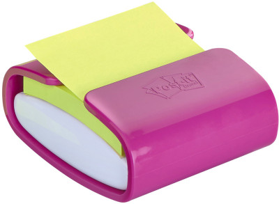 Post-it distributeur Super Sticky Z-Notes, rose fuchsia,