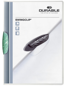 DURABLE Chemise à clip SWINGCLIP, format A4, clip blanc