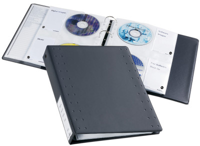 DURABLE classeur á anneaux CD/DVD INDEX 40, pour 40 CD