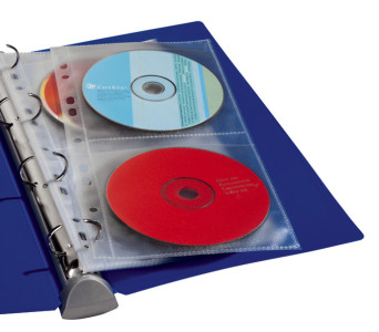 DURABLE pochette CD-/DVD COVER LIGHT M, pour 4 CD, en PP,