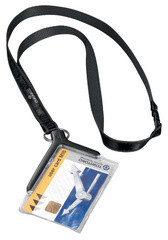 DURABLE Badge CARD HOLDER DELUXE, avec porte-carte de visite