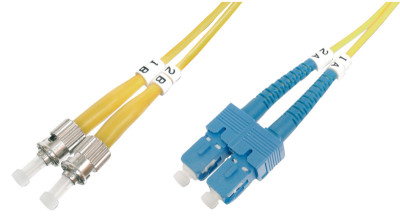 DIGITUS Câble patch fibres optiq., 2x ST-SC-Duplex, OS1,2,0m