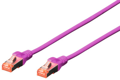 DIGITUS Câble patch, Cat. 6, S/FTP, 0,5 m, rouge