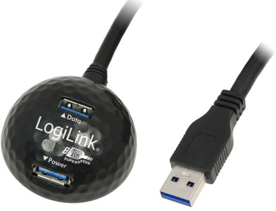LogiLink Station d'accueil USB 3.0, 2 ports, avec fonction