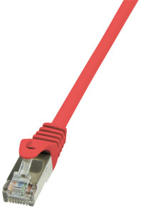 Le câble de raccordement LogiLink, Cat. 5e, F / UTP, 0,5 m, gris