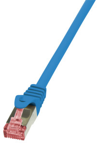 LogiLink Câble patch, Cat. 6, S/FTP, 0,25 m, blanc