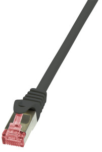 LogiLink Câble patch, Cat. 6, S/FTP, 7,5 m, rouge