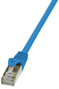Le câble de raccordement LogiLink, Cat. 5e, F / UTP, 10,0 m, bleu