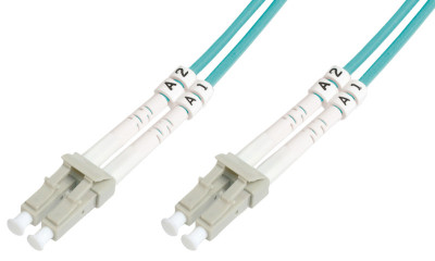 DIGITUS Câbles patch fibre optiq., 2x LC - 2x LC, OM3, 2,0 m