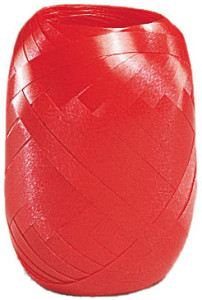 SUSY CARD Ruban en pelote, lisse, 5 mm x 20 m, rouge