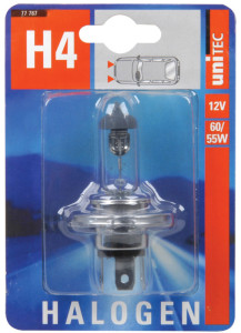 uniTEC ampoule halogène H4 pour phare de voiture, 12 v,